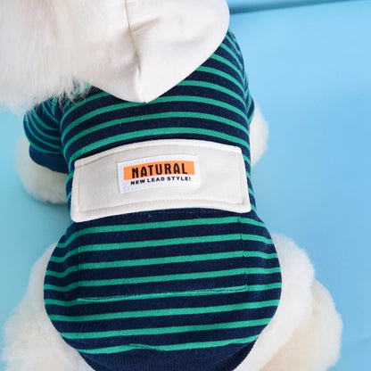 Stripe Puppy Sweatshirt