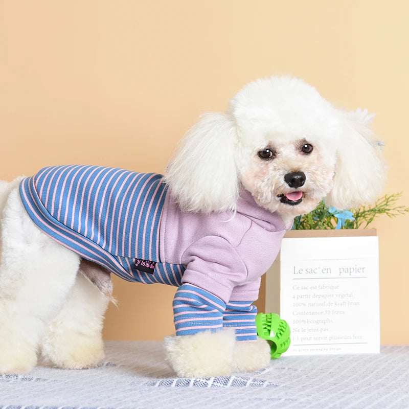 Stripe Puppy Sweatshirt