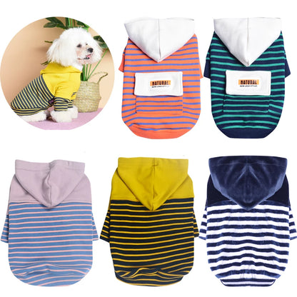Stripe Puppy Sweatshirt