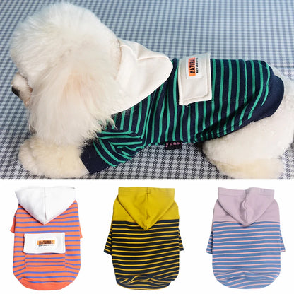 Stripe Puppy Sweatshirt