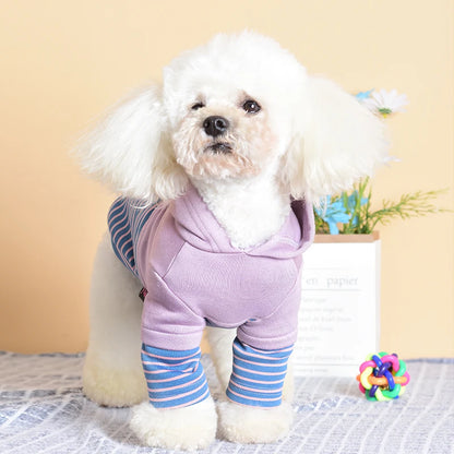 Stripe Puppy Sweatshirt