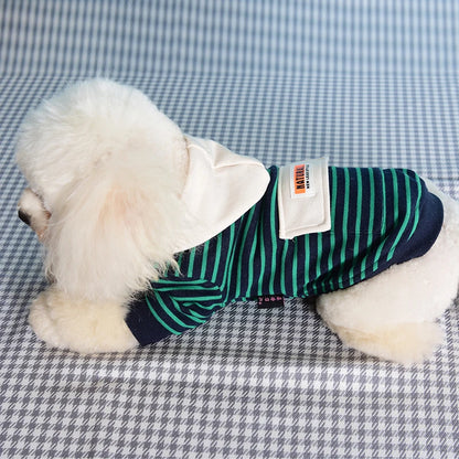 Stripe Puppy Sweatshirt