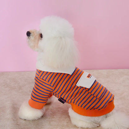 Stripe Puppy Sweatshirt