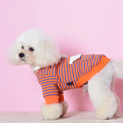 Stripe Puppy Sweatshirt