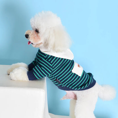 Stripe Puppy Sweatshirt