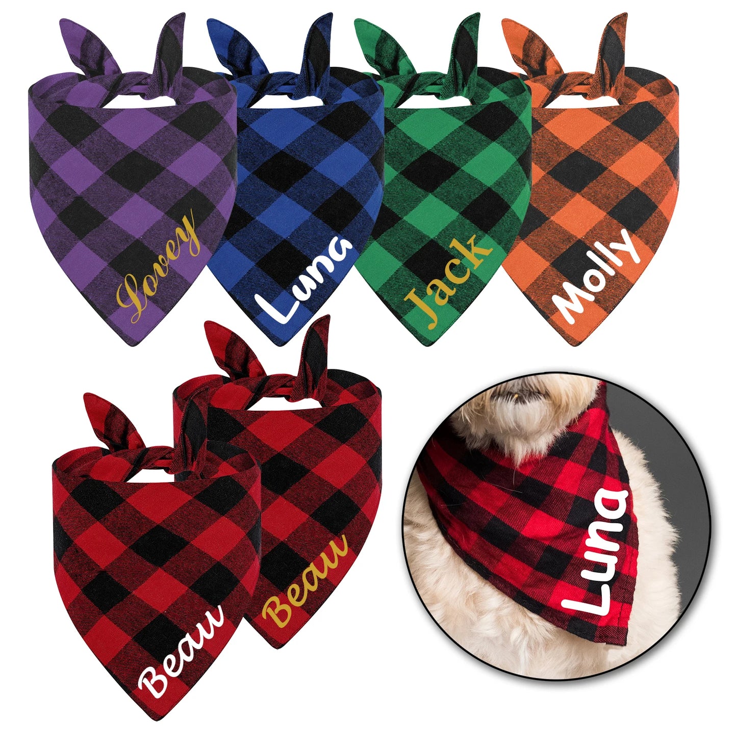 Customized Plaid scarf