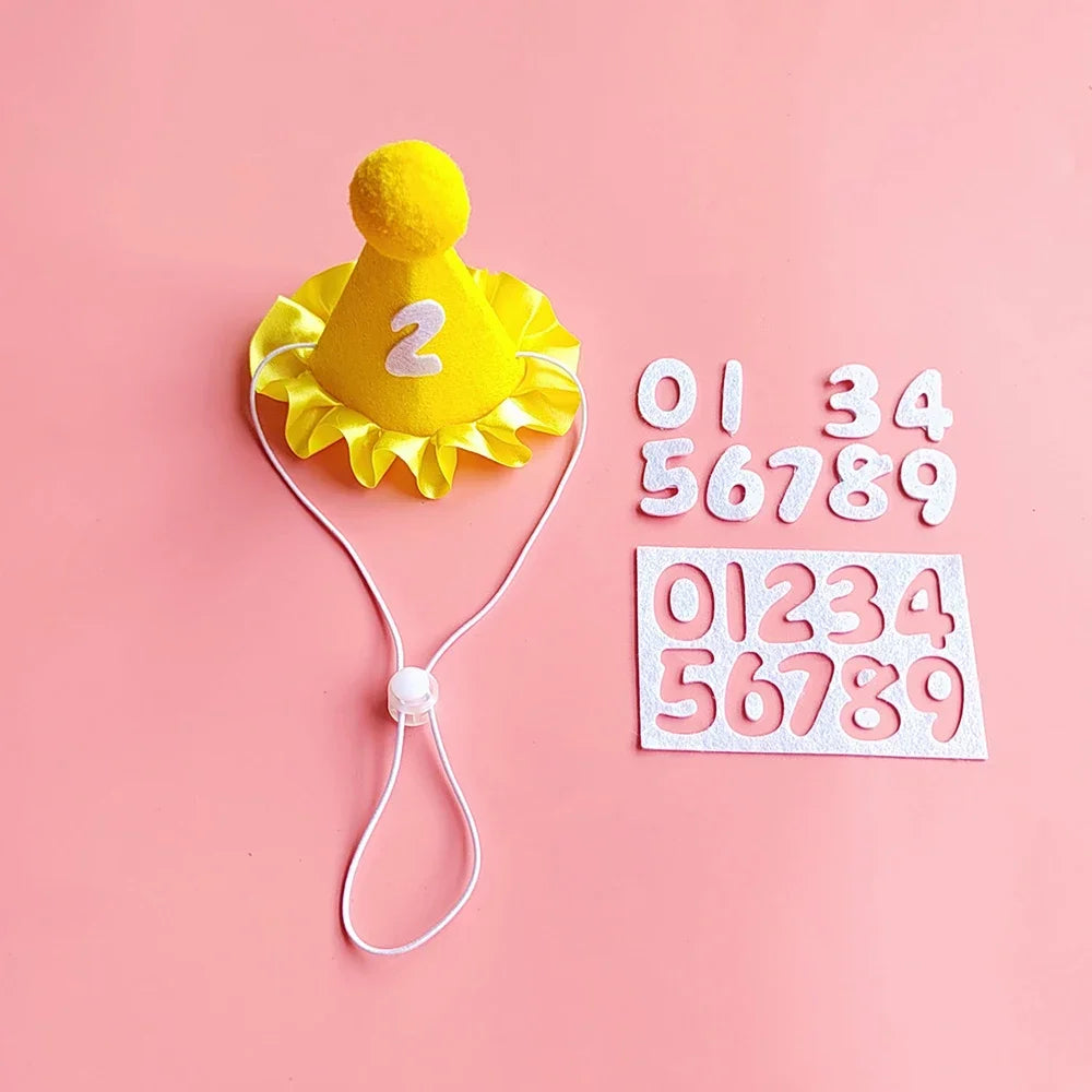 Cat Birthday Scarf Hat