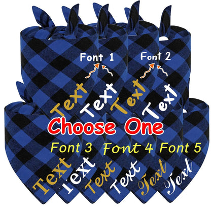 Customized Plaid scarf